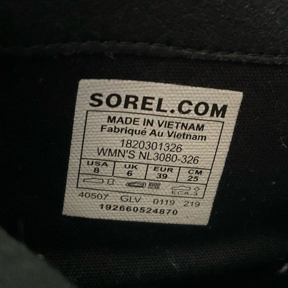 Sorel ankle boots, size 8, deep olive green - Picture 10 of 10